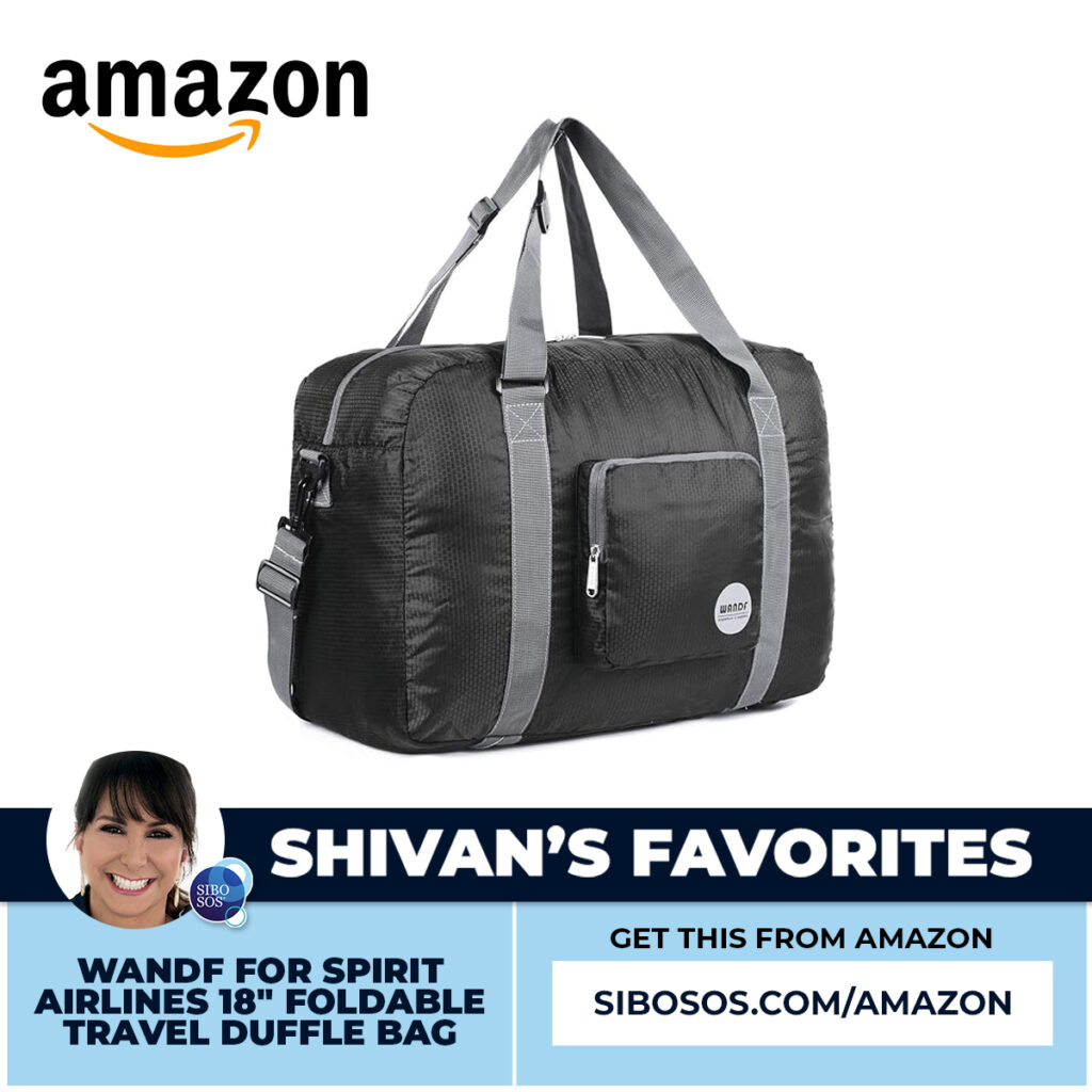 WANDF for Spirit Airlines 18 Foldable Travel Duffle Bag 1.jpg